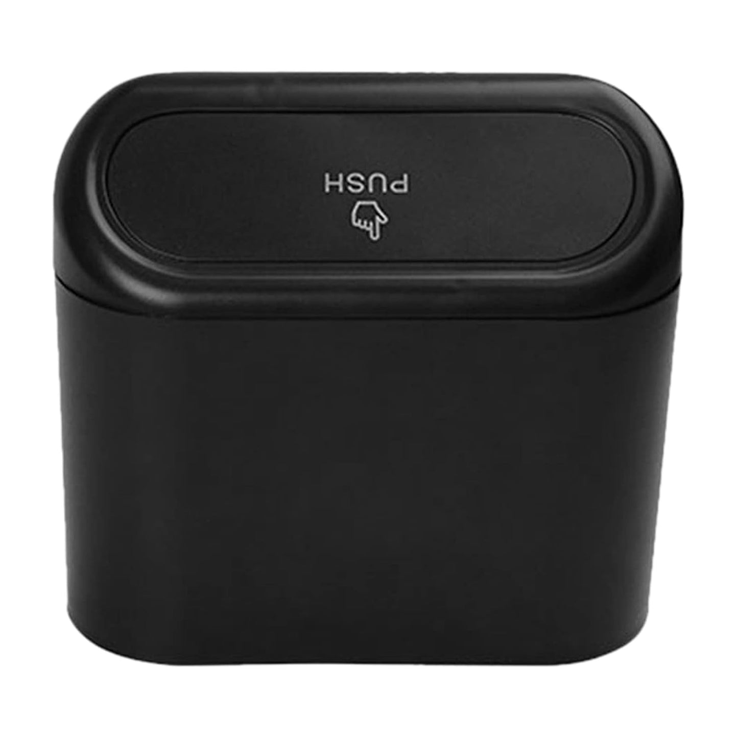 Plastic Mini Car Trash Can Bin With Lid (1 Pc With Brown Box)