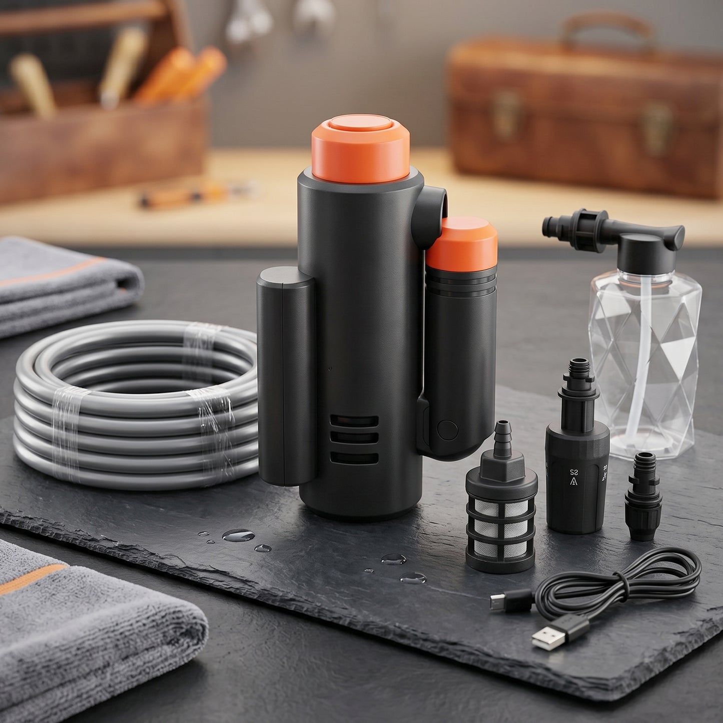 Portable High Pressure Cordless Car Washer  Effortless Cleaning