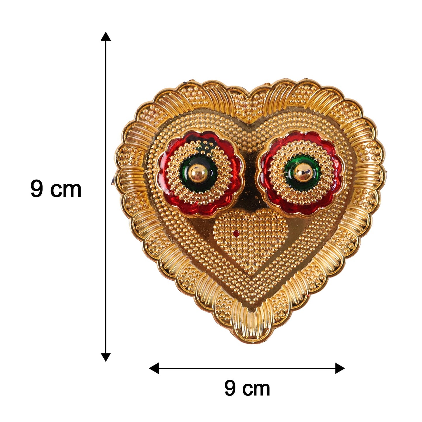 Heart Shape Kumkum Holder  Elegant Pooja Accessory For Festivals